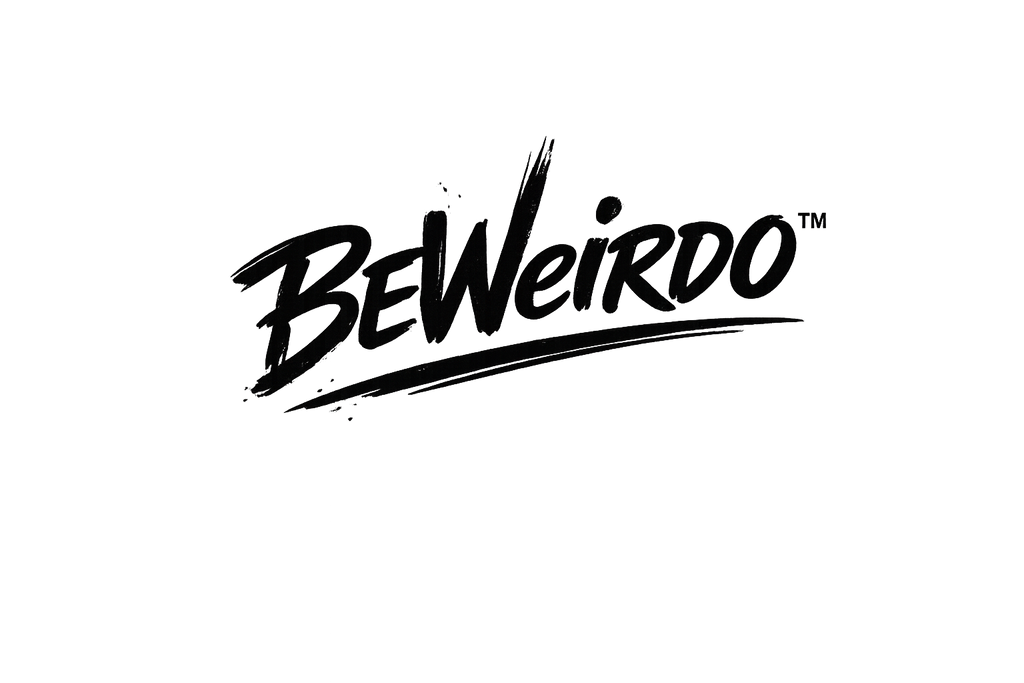 BeWeirdo Signature Logo Cream Oversized T-Shirt