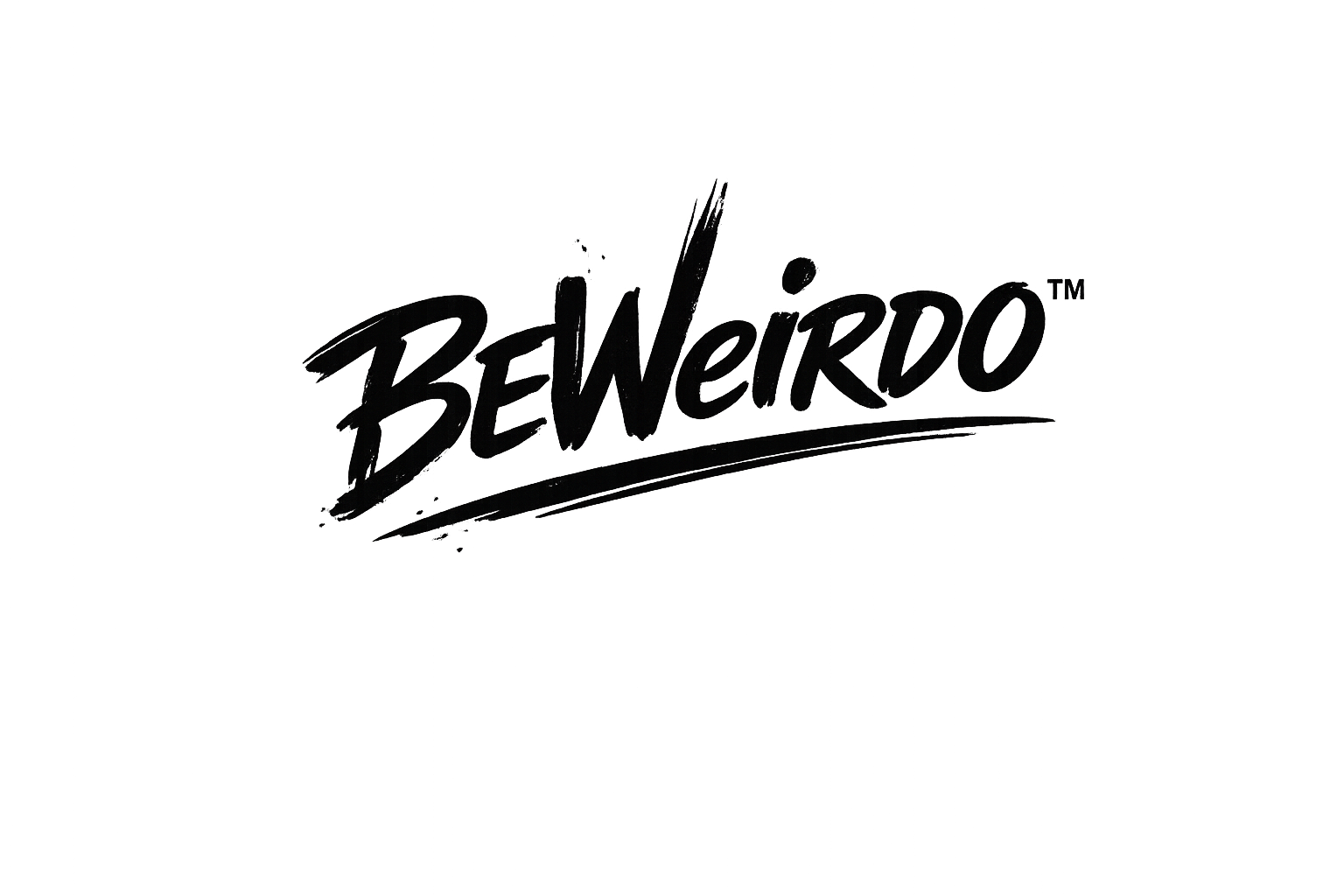 BeWeirdo Signature Logo Cream Oversized T-Shirt