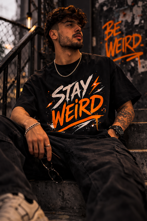 BeWeirdo "Stay Weird" Oversized T-Shirt