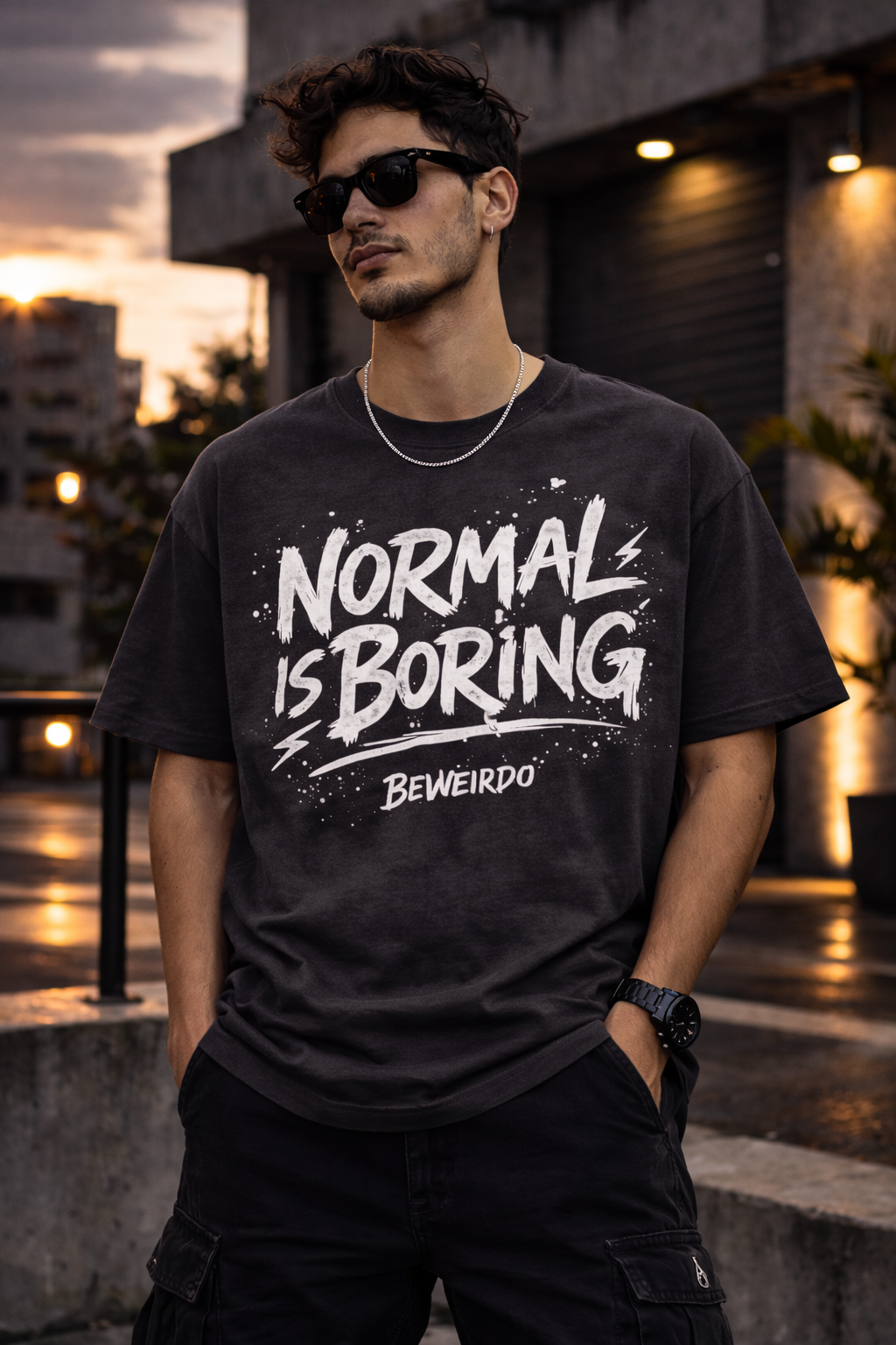Normal Is Boring – Graphic Streetwear T-Shirt