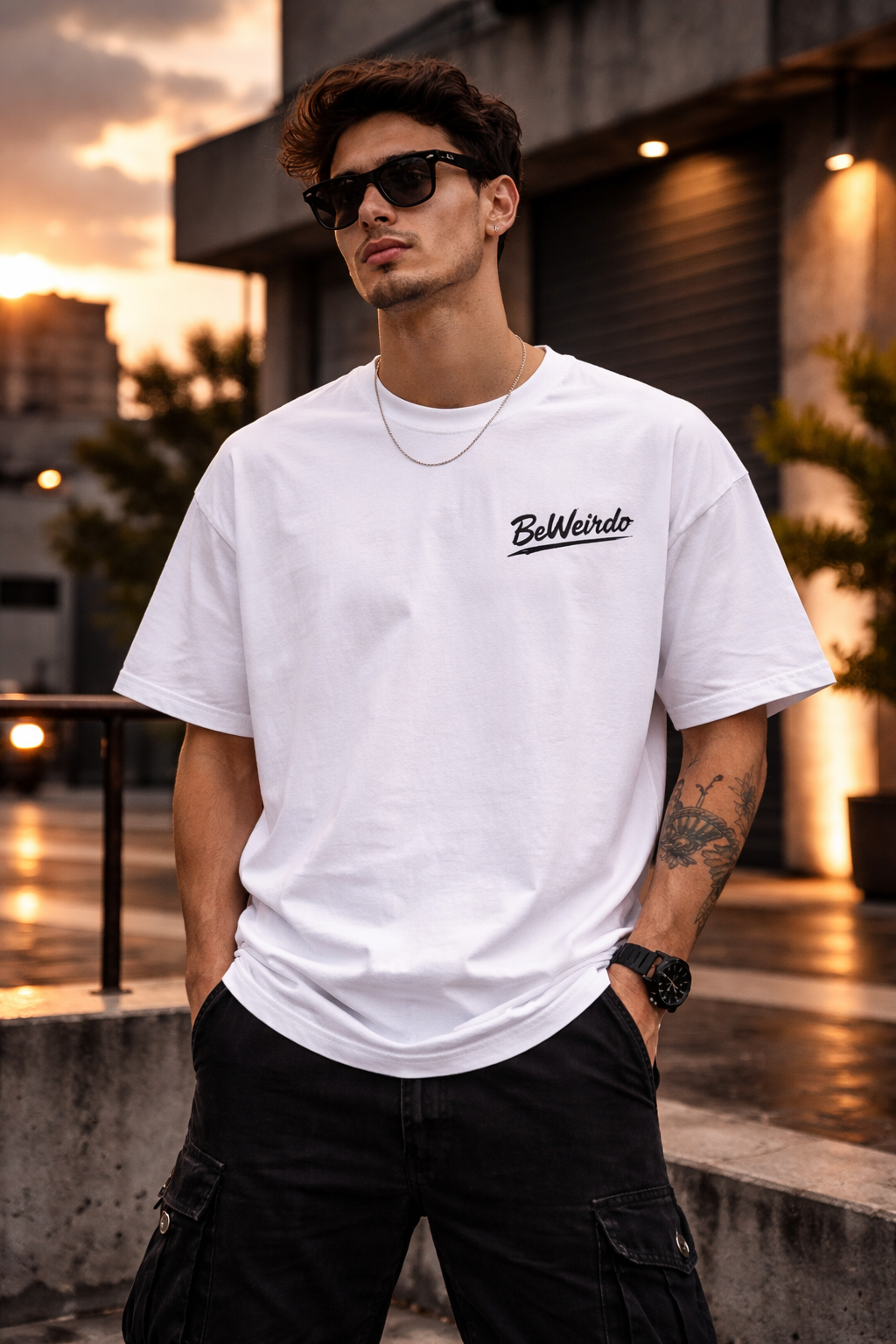 BeWeirdo Essential oversized t-shirt pastel colours front