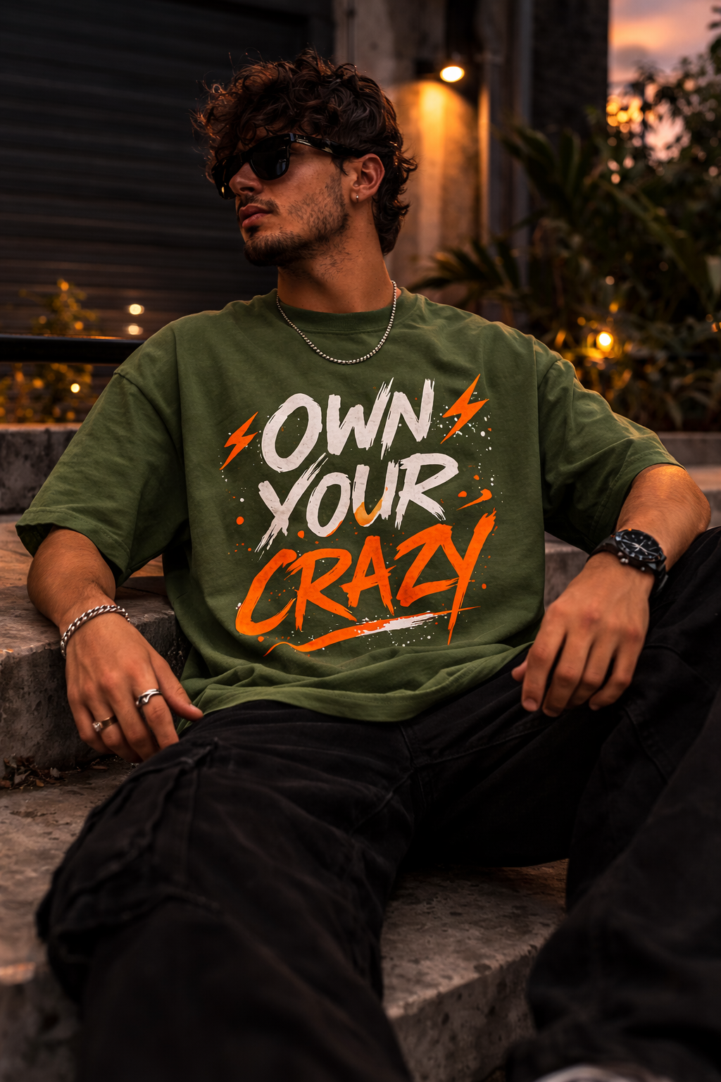 BeWeirdo Own Your Crazy Oversized T-Shirt