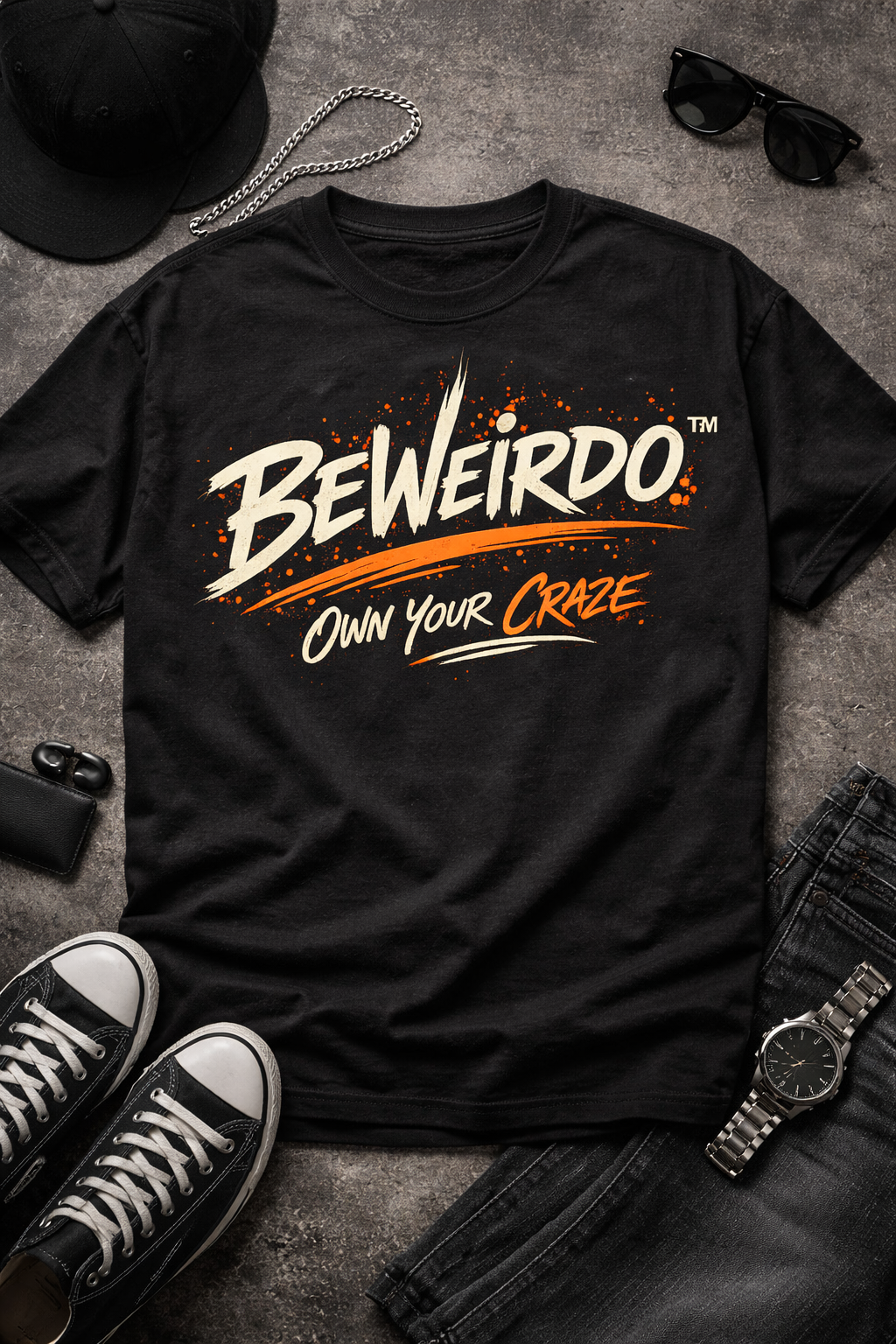 BeWeirdo Logo Tee – Own Your Craze Streetwear T-Shirt