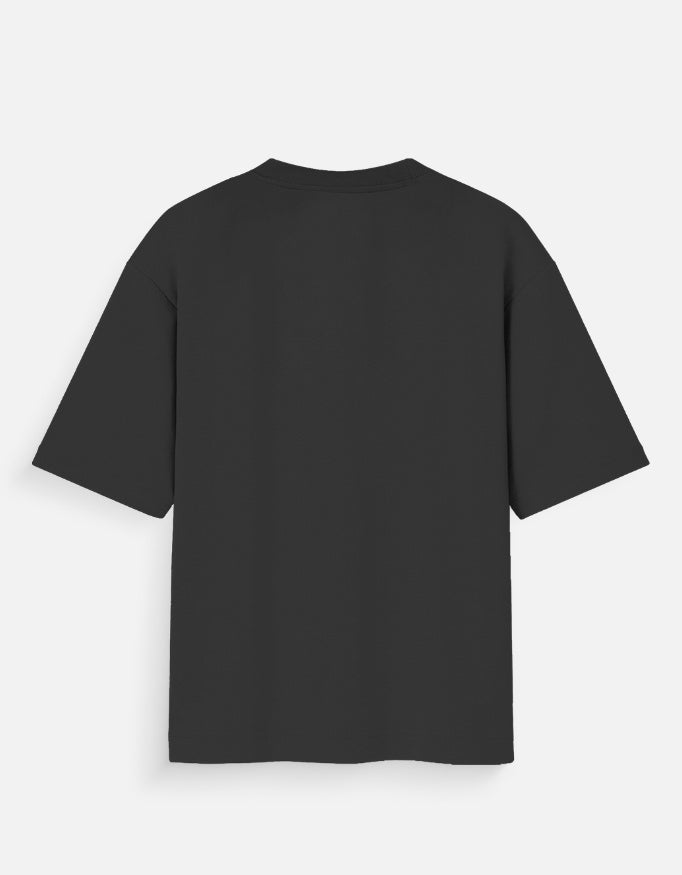 BeWeirdo Installing Muscles funny gym oversized t-shirt black back view