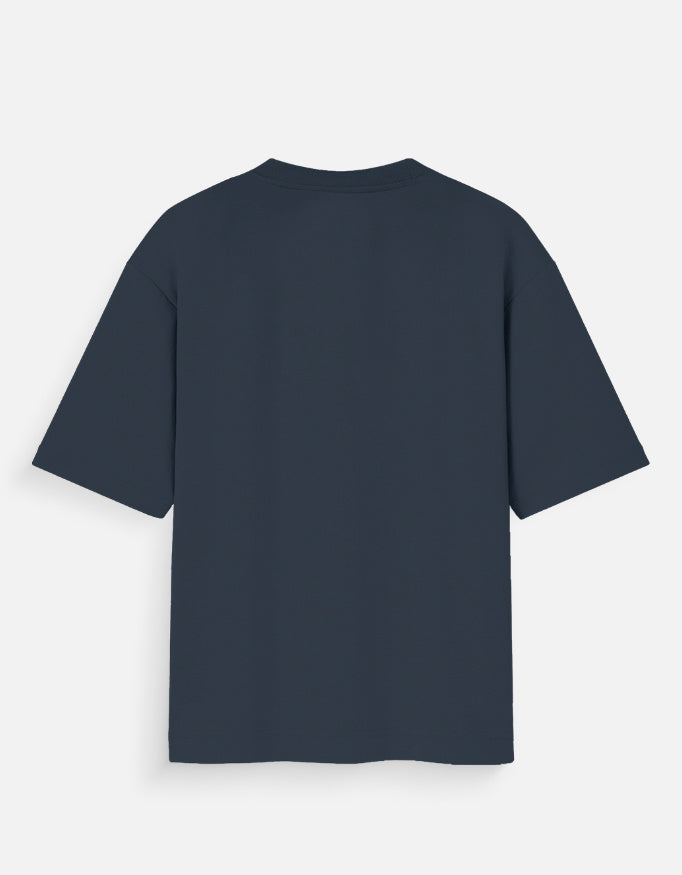 BeWeirdo navy blue oversized t-shirt unisex cotton streetwear India