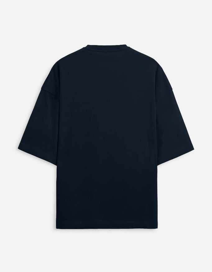 BeWeirdo Own Your Crazy Terry heavyweight oversized t-shirt black back closeup