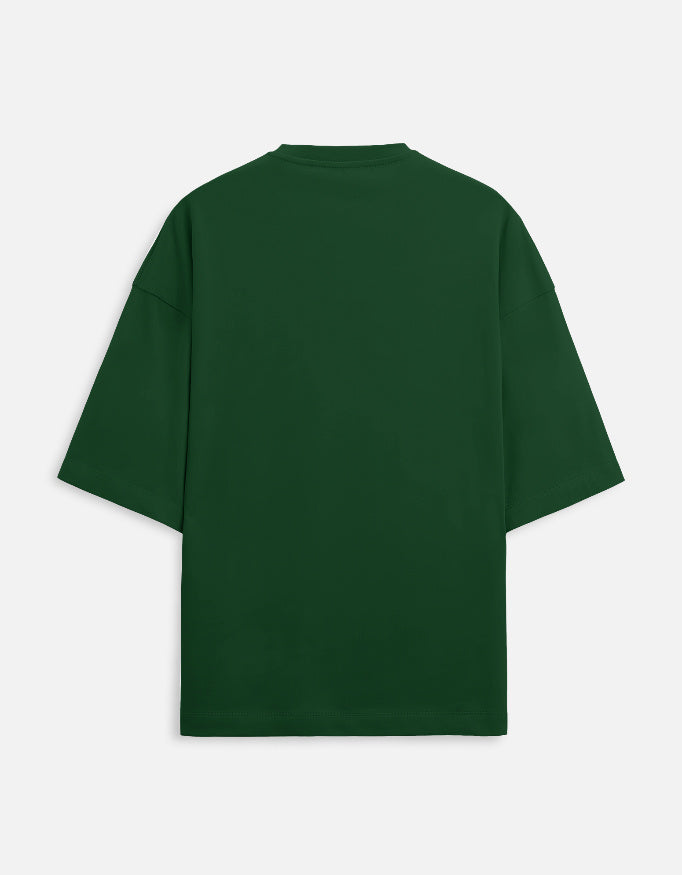 BeWeirdo Own Your Crazy Terry heavyweight oversized t-shirt black back detail