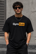 BeWeirdo “GymHub” Minimal Logo Oversized T-Shirt – Street Fitness Essential