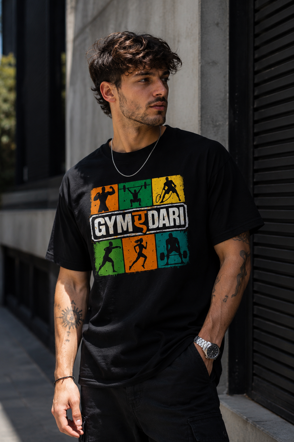 BeWeirdo “Gym-A-Dari” Oversized T-Shirt – Street Fitness Edition