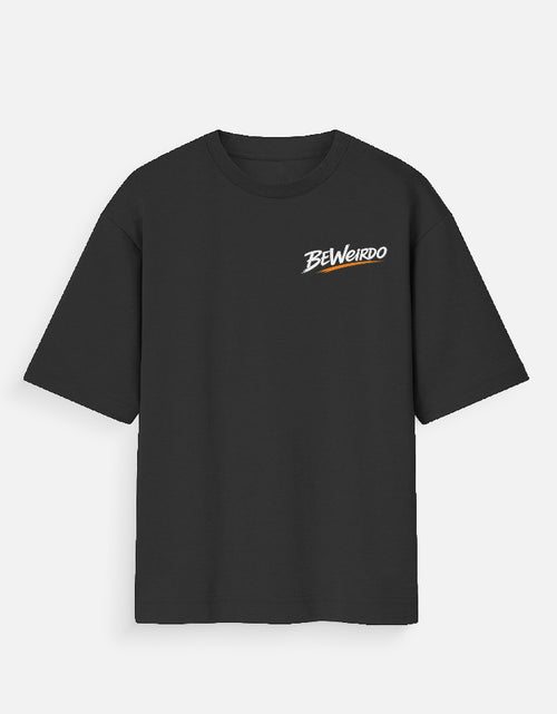 BeWeirdo black oversized t-shirt for men minimal streetwear