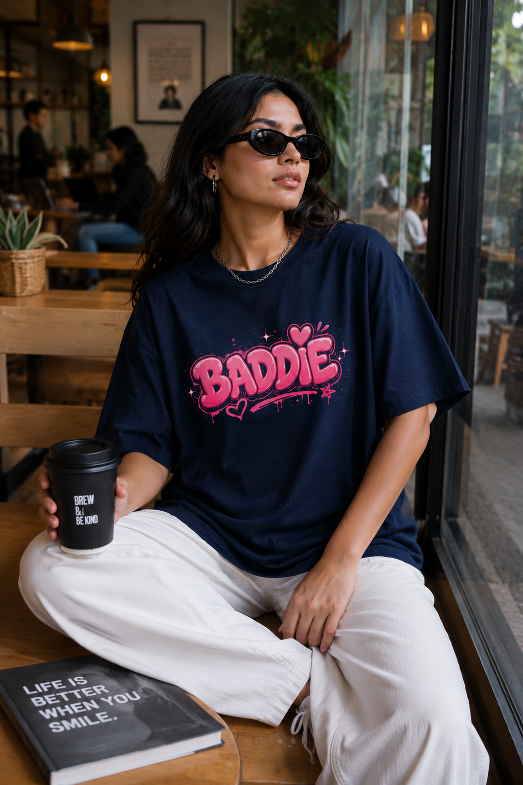 BeWeirdo “BADDIE” Oversized T-Shirt – Bold Women Streetwear