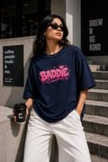 BeWeirdo “BADDIE” Oversized T-Shirt – Bold Women Streetwear