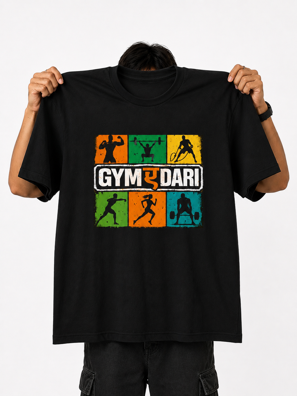 BeWeirdo “Gym-A-Dari” Oversized T-Shirt – Street Fitness Edition