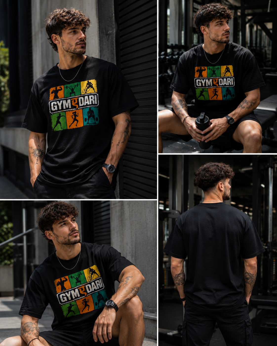 BeWeirdo “Gym-A-Dari” Oversized T-Shirt – Street Fitness Edition