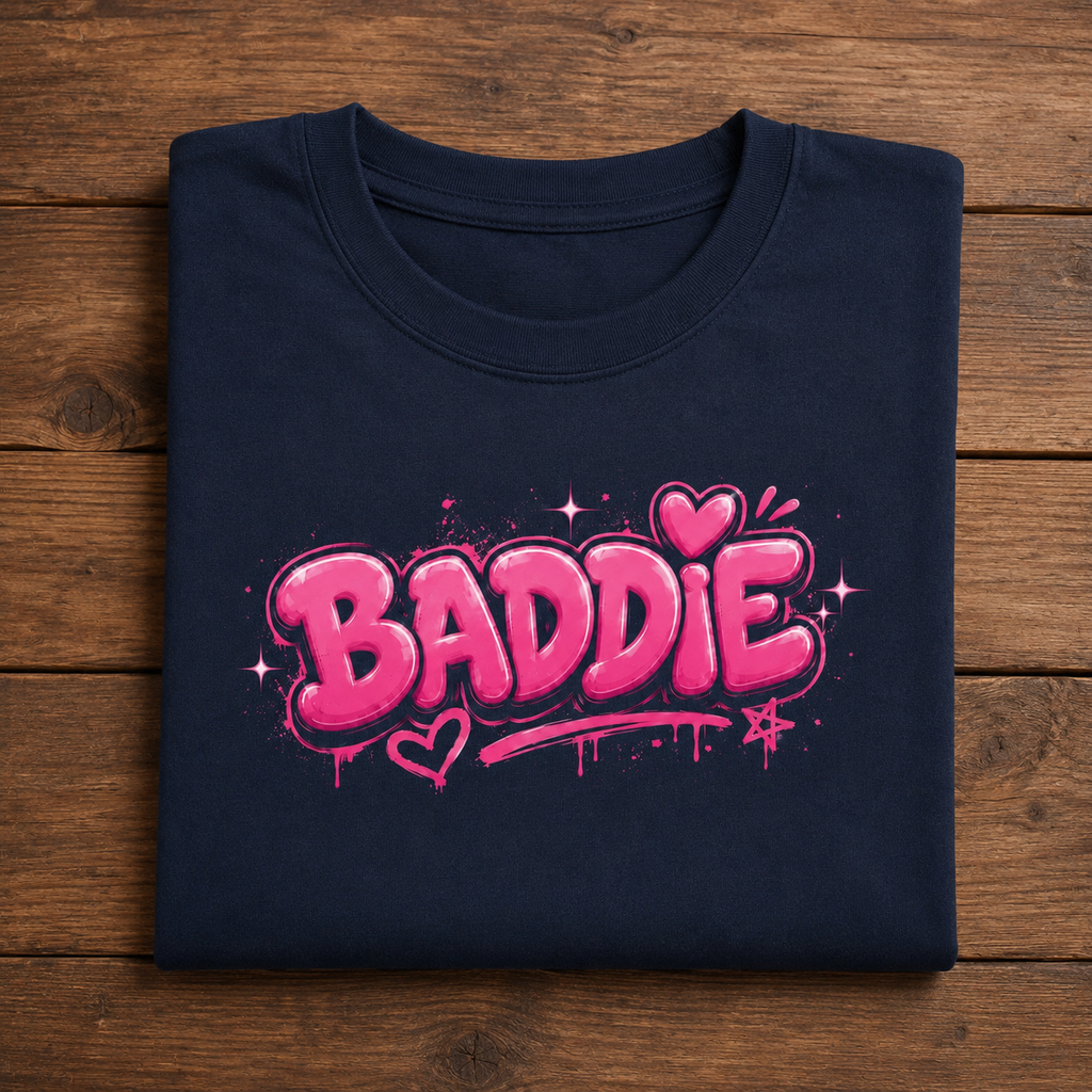 BeWeirdo “BADDIE” Oversized T-Shirt – Bold Women Streetwear