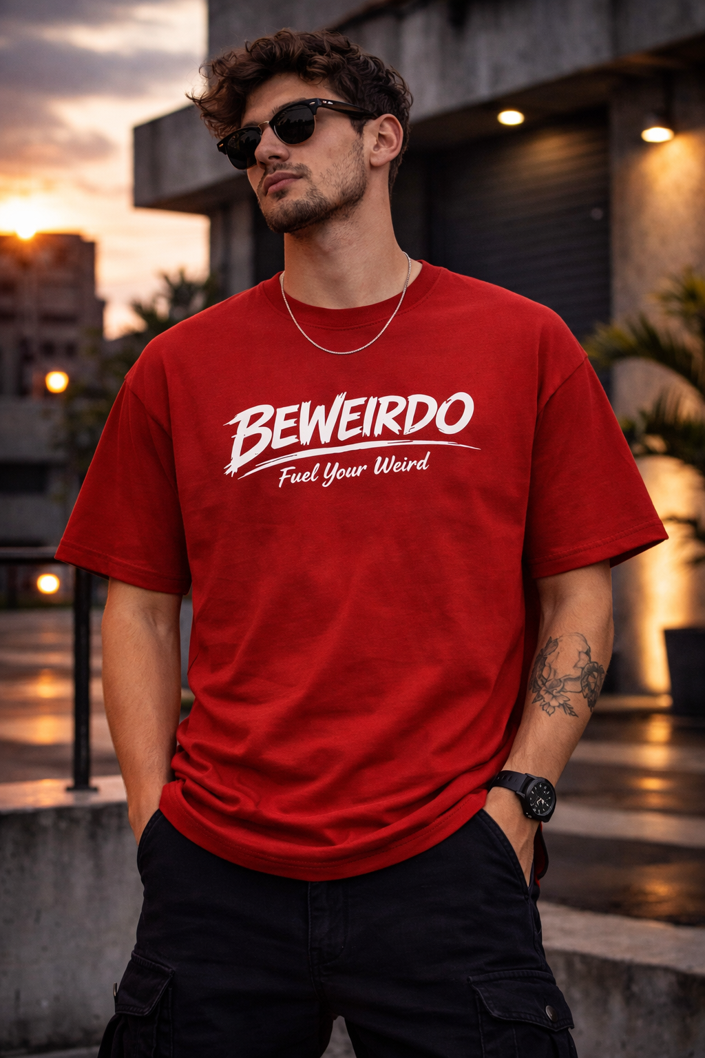 BeWeirdo Signature Terry Oversized T-Shirt – Premium Streetwear Essential