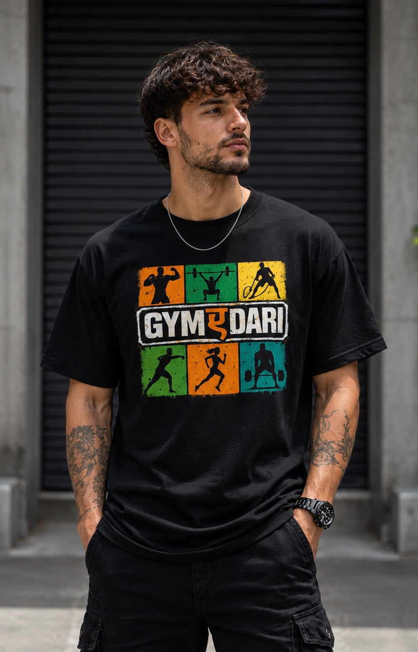 BeWeirdo “Gym-A-Dari” Oversized T-Shirt – Street Fitness Edition